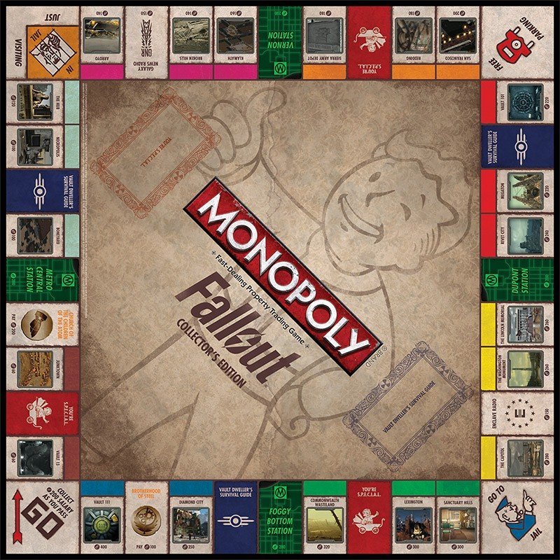 Monopoly: Fallout Collector’s Edition стоит $40, выйдет в октябре - Изображение 2 Monopoly: Fallout Collector’s Edition стоит $40, выйдет в октябре - Изображение 2