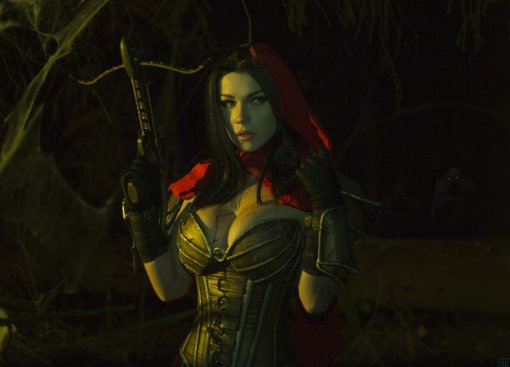 Горячий косплей Охотницы на демонов из Diablo III